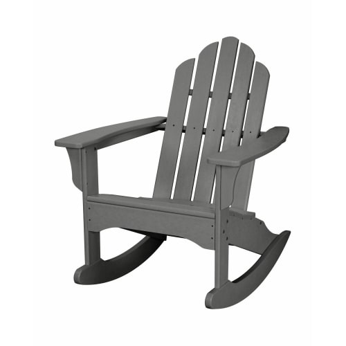 Cape Soleil, Verde Adirondack Rocking Chair in Slate Gray